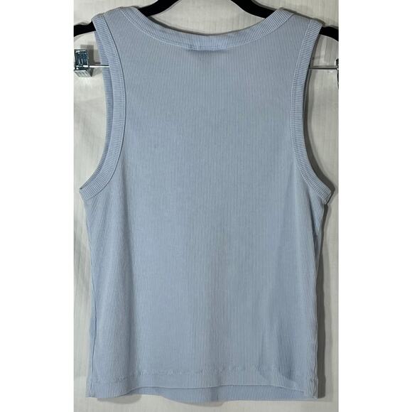 Universal Thread Baby Blue Ribbed Scoop Neck Tank Reg Size Medium - Picture 2 of 6